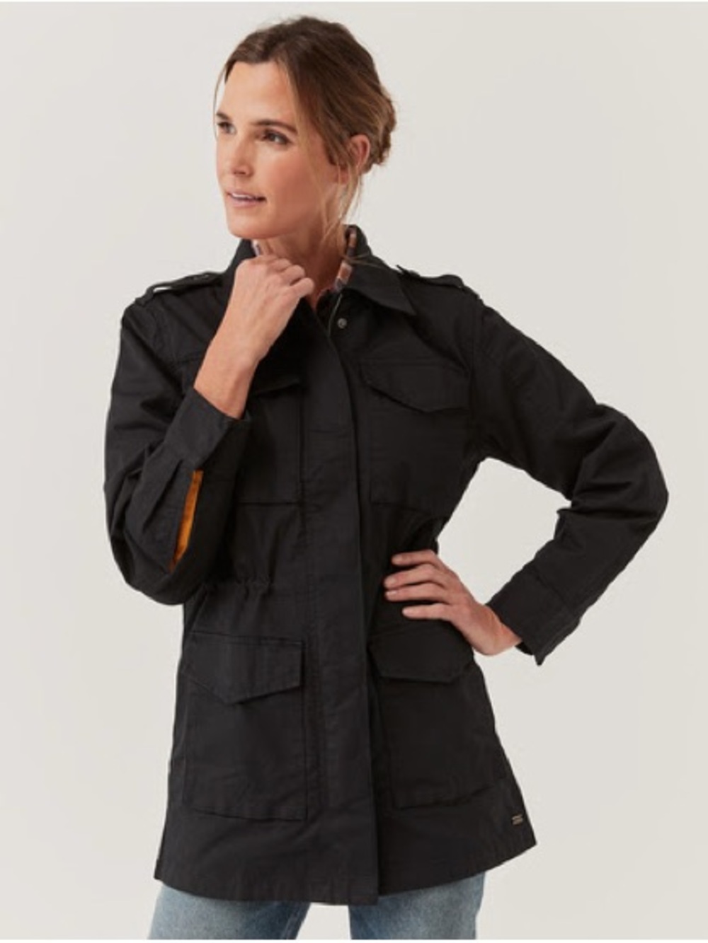 Pact Black Safari Jacket, size small